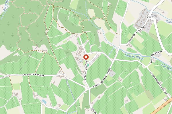 Map showing Coquillade Provence Resort and Spa in Provence