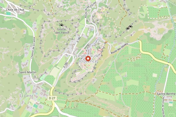 Map showing Domaine de Manville in Provence
