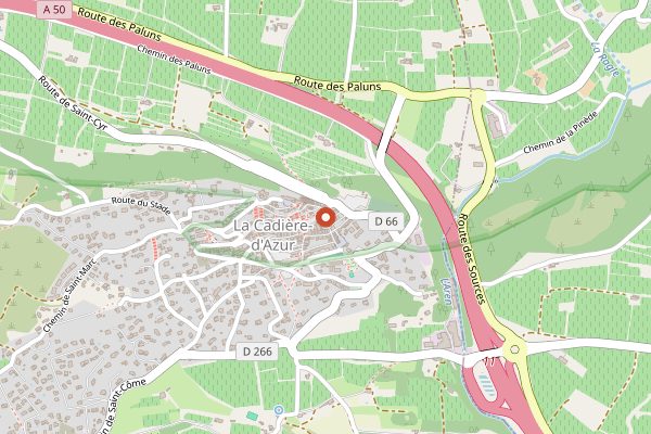 Map showing Hostellerie Berard and Spa in Provence