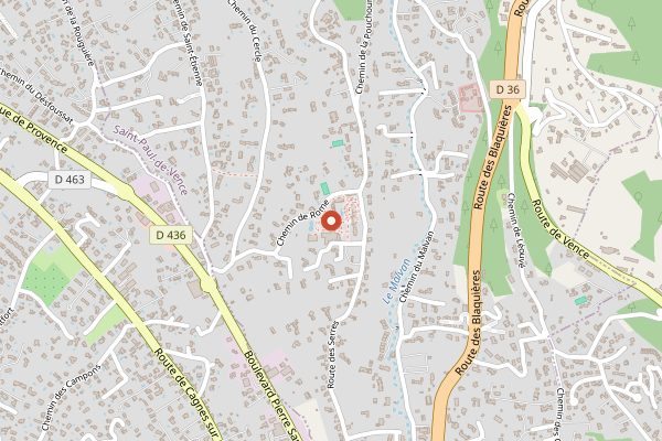 Map showing Le Mas de Pierre in Provence