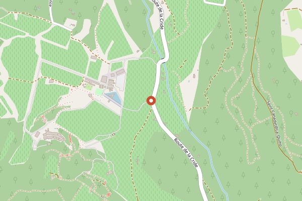 Map showing Villa La Coste in Provence