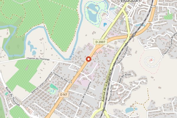 Map showing Centre de Recherche et d'Experimentation sur le Vin Rose in Provence