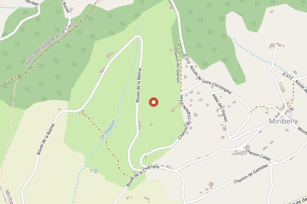 Map showing Le P'tit Mottin (GAEC de la Ferme Gourmande) in Rhone Valley