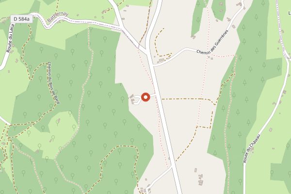 Map showing Domaine Gramenon (vegan winemaking) in Rhone Valley