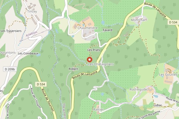Map showing Domaine Romaneaux-Destezet (Herve Souhaut) in Rhone Valley