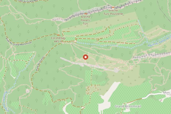Map showing Domaine Santa Duc in Rhone Valley