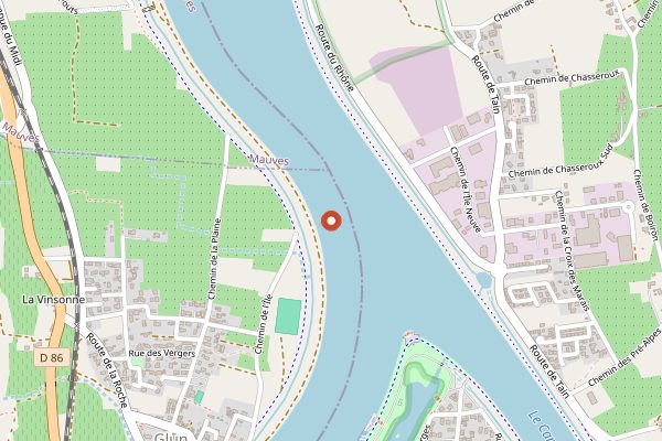 Map showing Paul Jaboulet Aine Tasting Room in Rhone Valley