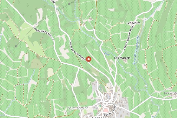 Map showing Domaine Gourt de Mautens in Rhone Valley