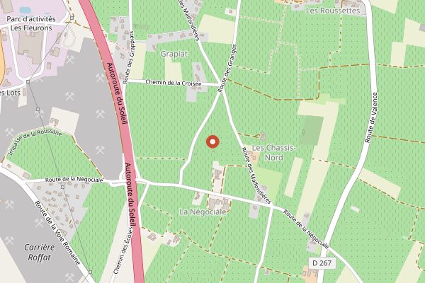 Map showing Domaine des Lises (Maxime Graillot) in Rhone Valley
