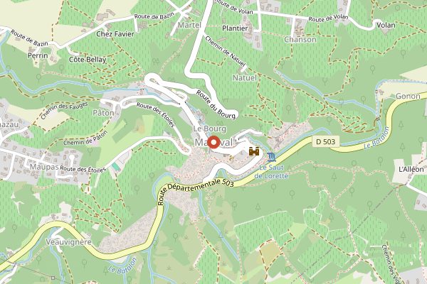Map showing Pierre Gaillard in Rhone Valley