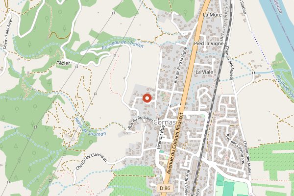 Map showing Vincent Paris in Rhone Valley