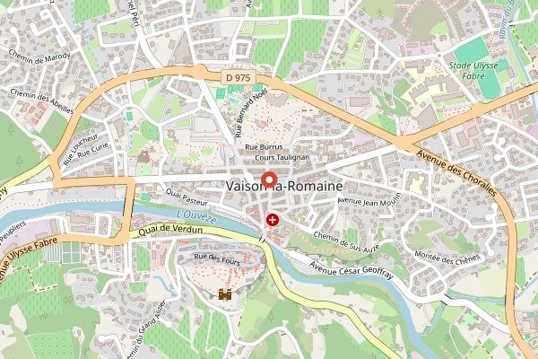 Map showing La Sommeliere in Rhone Valley
