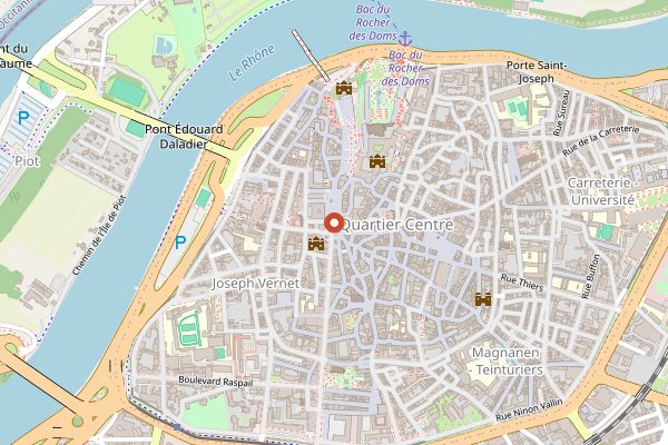 Map showing Oenothek Wine Bar in Rhone Valley