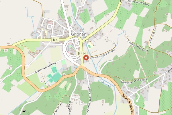 Map showing Le Clair de la Plume in Rhone Valley