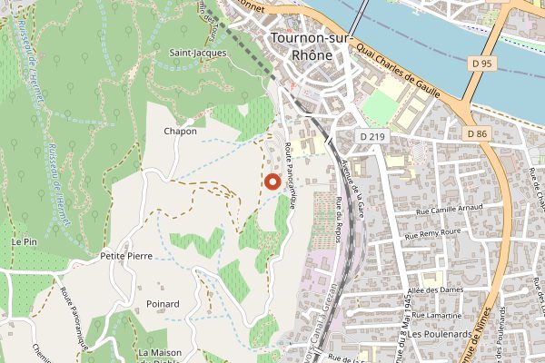 Map showing La Gabelle in Rhone Valley