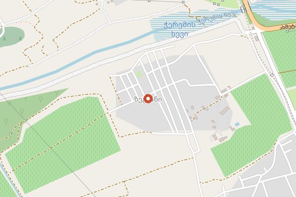 Map showing Chateau Zegaani in Kakheti