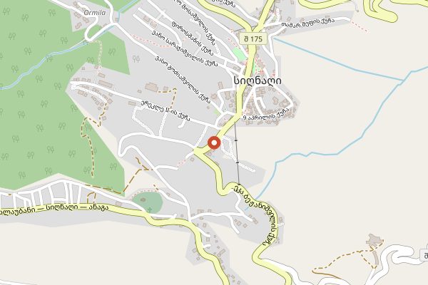 Map showing Pheasant's Tears in Kakheti