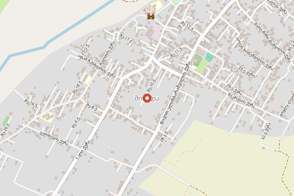 Map showing Shaloshvili Cellar in Kakheti