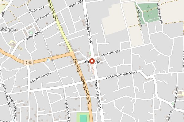 Map showing Alaverdoba in Kakheti