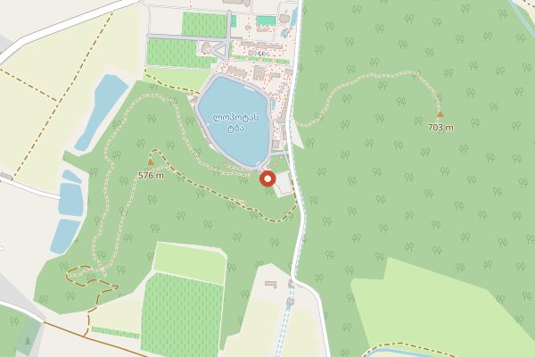 Map showing Lopota Lake Resort & Spa in Kakheti