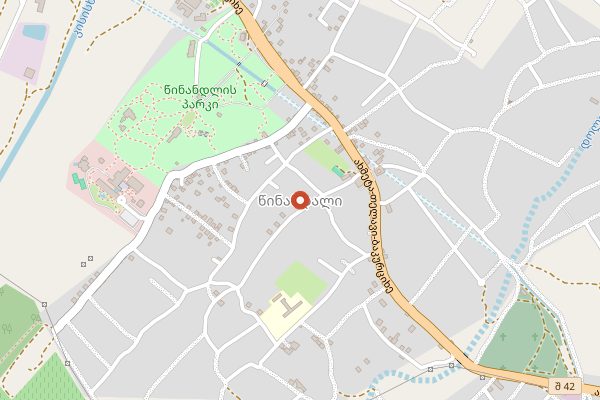 Map showing Shumi Winery Wine and Cooking Classes in Kakheti