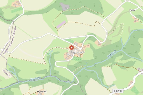 Map showing Hofkäserei Heggelbach (Hofgemeinschaft Heggelbach) in Baden