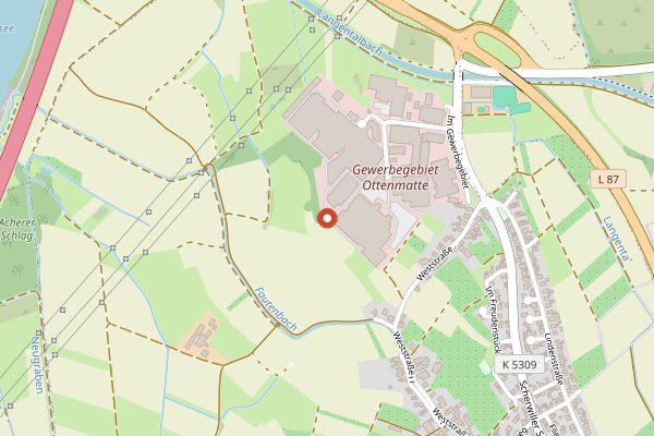 Map showing Bimmerle Private Distillery in Baden