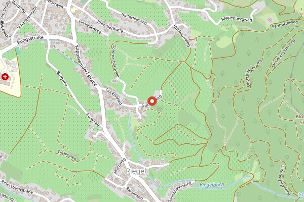 Map showing Affentaler Winzer eG in Baden