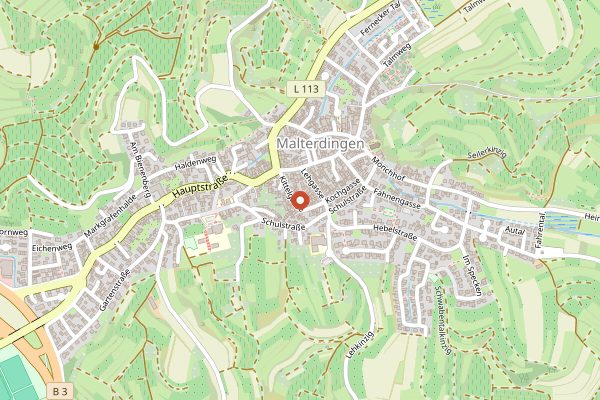 Map showing Weingut Bernhard Huber in Baden