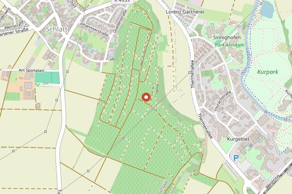 Map showing Weingut Martin Wassmer in Baden