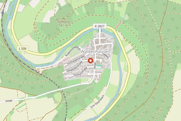 Map showing Weingut Schloer in Baden