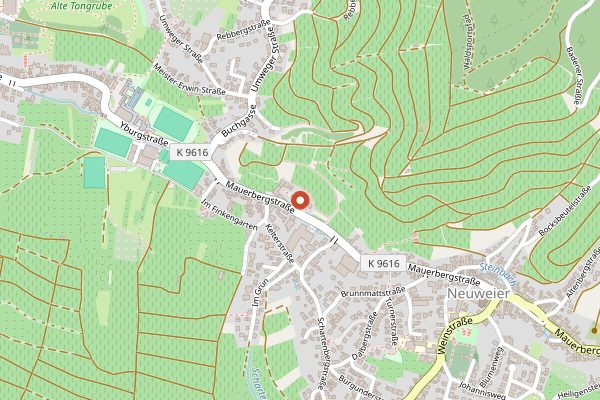 Map showing Weingut Robert Schaetzle (Schloss Neuweier) in Baden