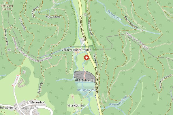Map showing Staatsweingut Freiburg in Baden