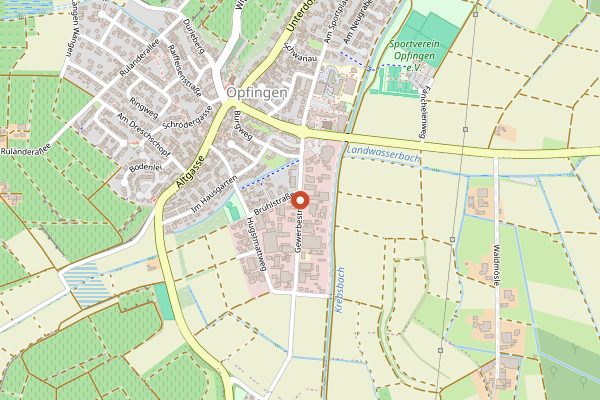 Map showing Winzerverein Munzingen in Baden