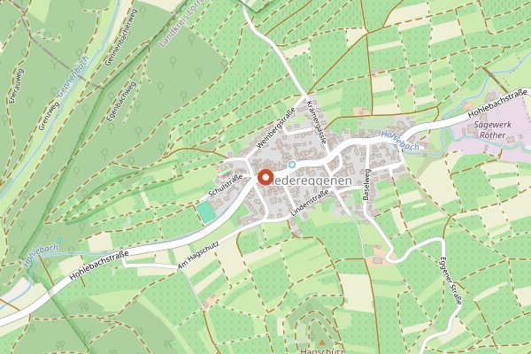 Map showing Fritz Weinbar in Baden