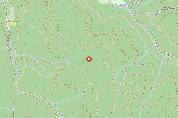 Map showing Hotel Hirschen Sulzburg in Baden