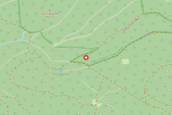 Map showing Hotel Bareiss in Baden