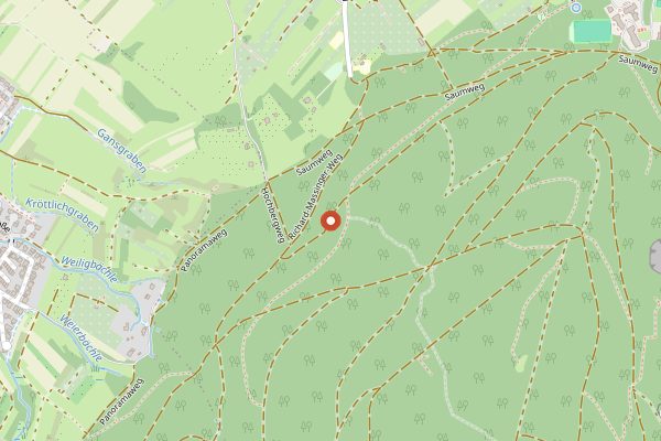Map showing Restaurant Erbprinz in Baden