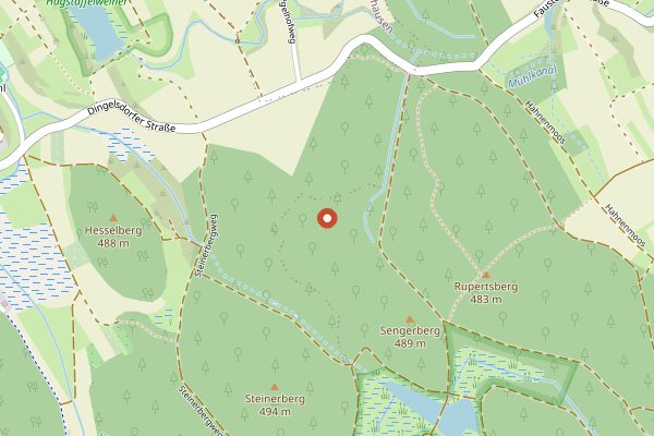 Map showing Weinfaktorei in Baden