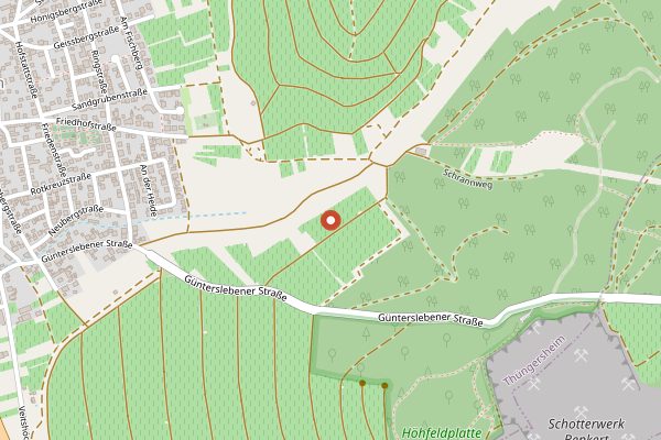 Map showing Weingut Gregor Schwab in Franken