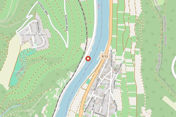 Map showing Brennerei Mees in Mosel