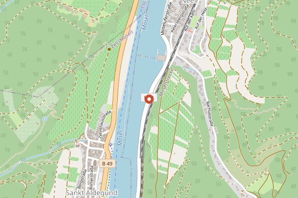 Map showing Brennerei Springiersbacher Hof in Mosel