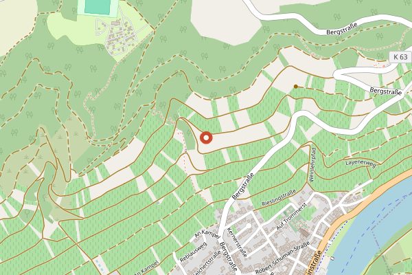 Map showing Gutsweinschaenke Muellers in Mosel