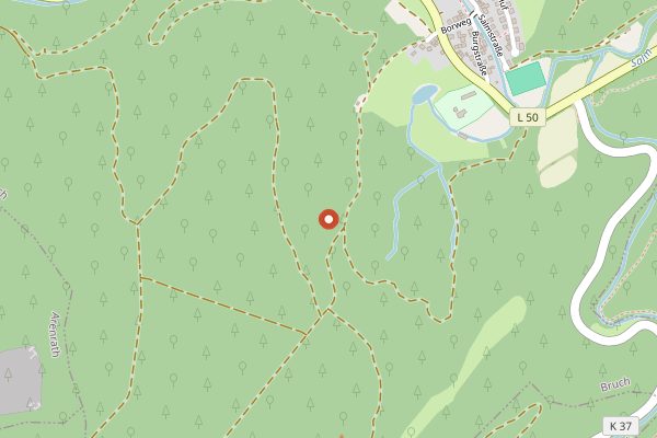 Map showing Waldhotel Sonnora in Mosel