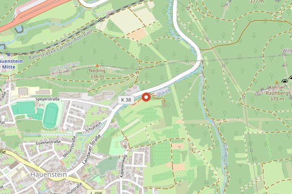 Map showing Hauensteiner Mühle in Pfalz