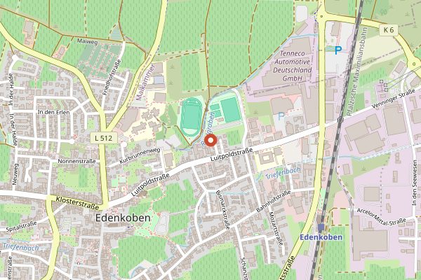 Map showing Käsewerkstatt Edenkoben in Pfalz