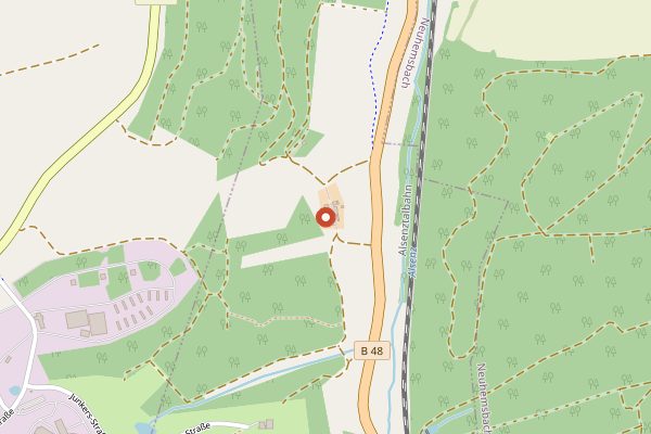 Map showing Klostergut Hahnerhof in Pfalz