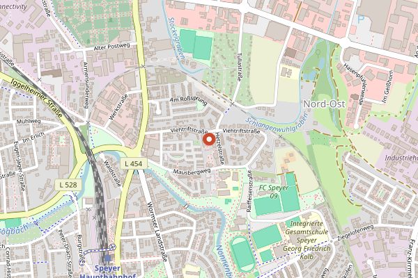 Map showing Elwetritsch's Weinstube und Museum in Pfalz