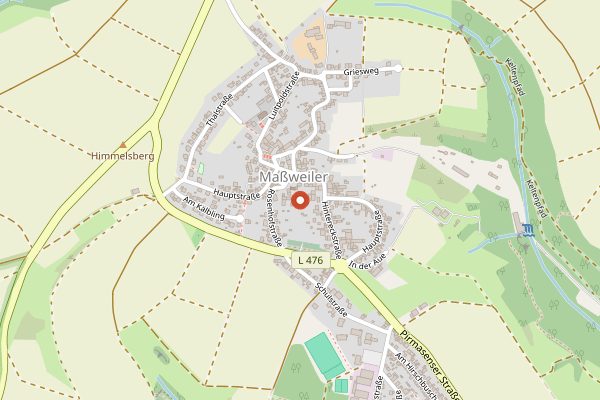 Map showing Hotel Borst Massweiler in Pfalz