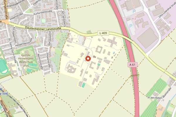 Map showing DelikatEssen - Käse & mehr in Rheinhessen